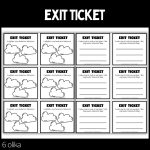 Exit tickets – 6 stycken olika – 1 – Lilla paketet - bild 1