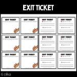Exit tickets – 6 stycken olika – 1 – Lilla paketet - bild 2