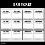 Exit tickets – 6 stycken olika – 1 – Lilla paketet - bild 3