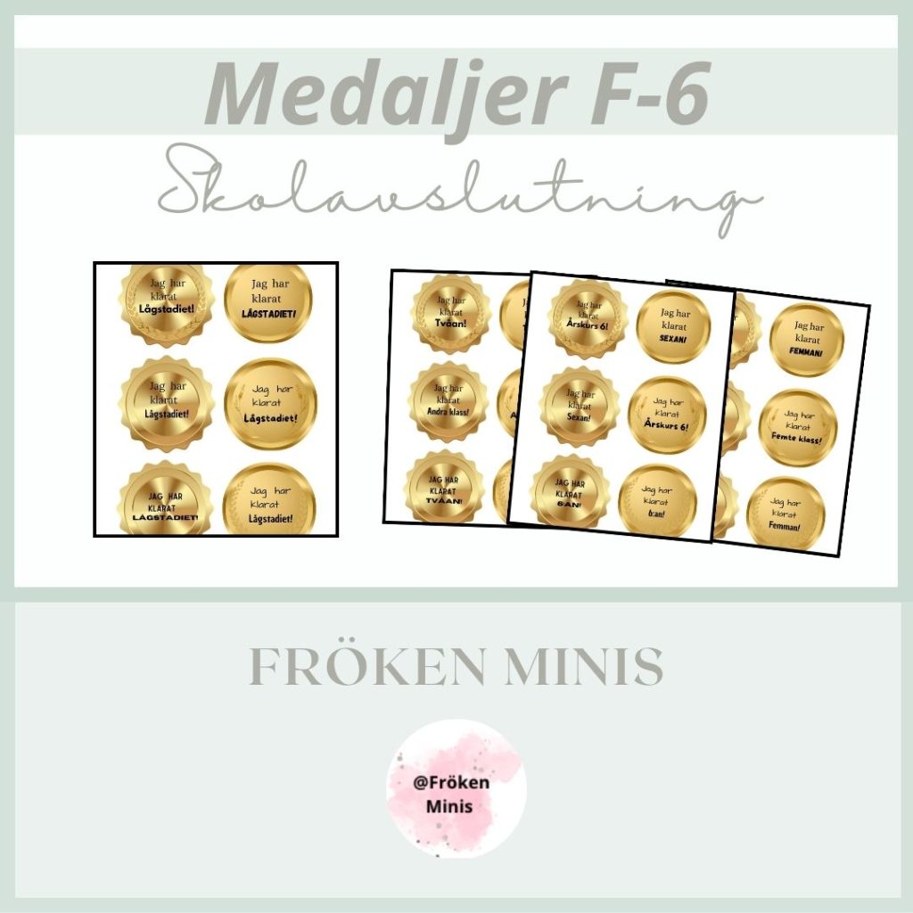 Medaljer 1-6