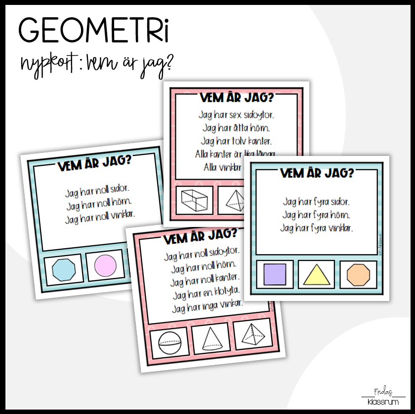 Geometri – Nypkort – Vem är jag?