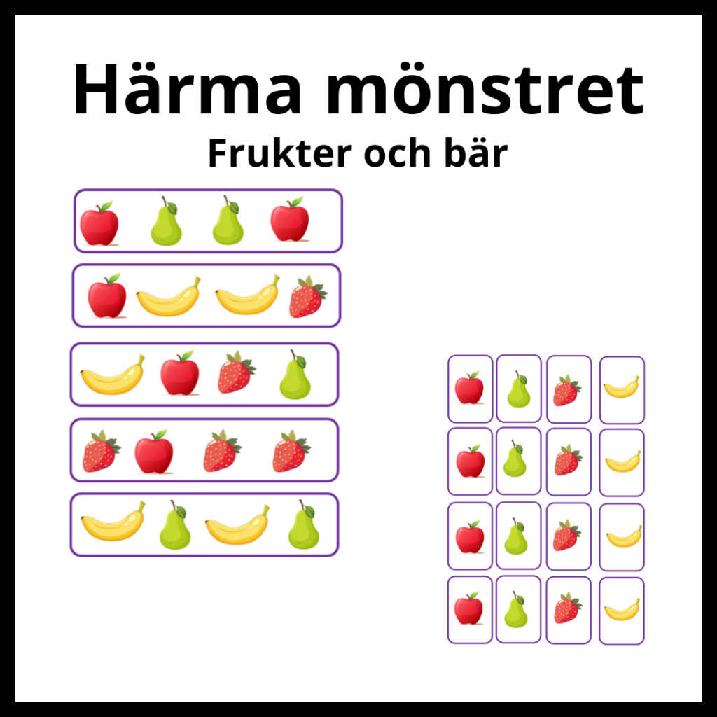Härma mönstret – frukter och bär