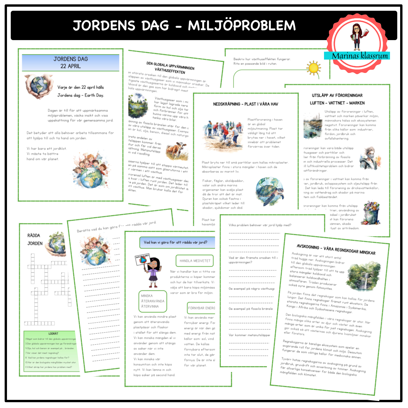 Jordens dag - miljöproblem