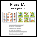 Klass 1A meningskort 1 - bild 1