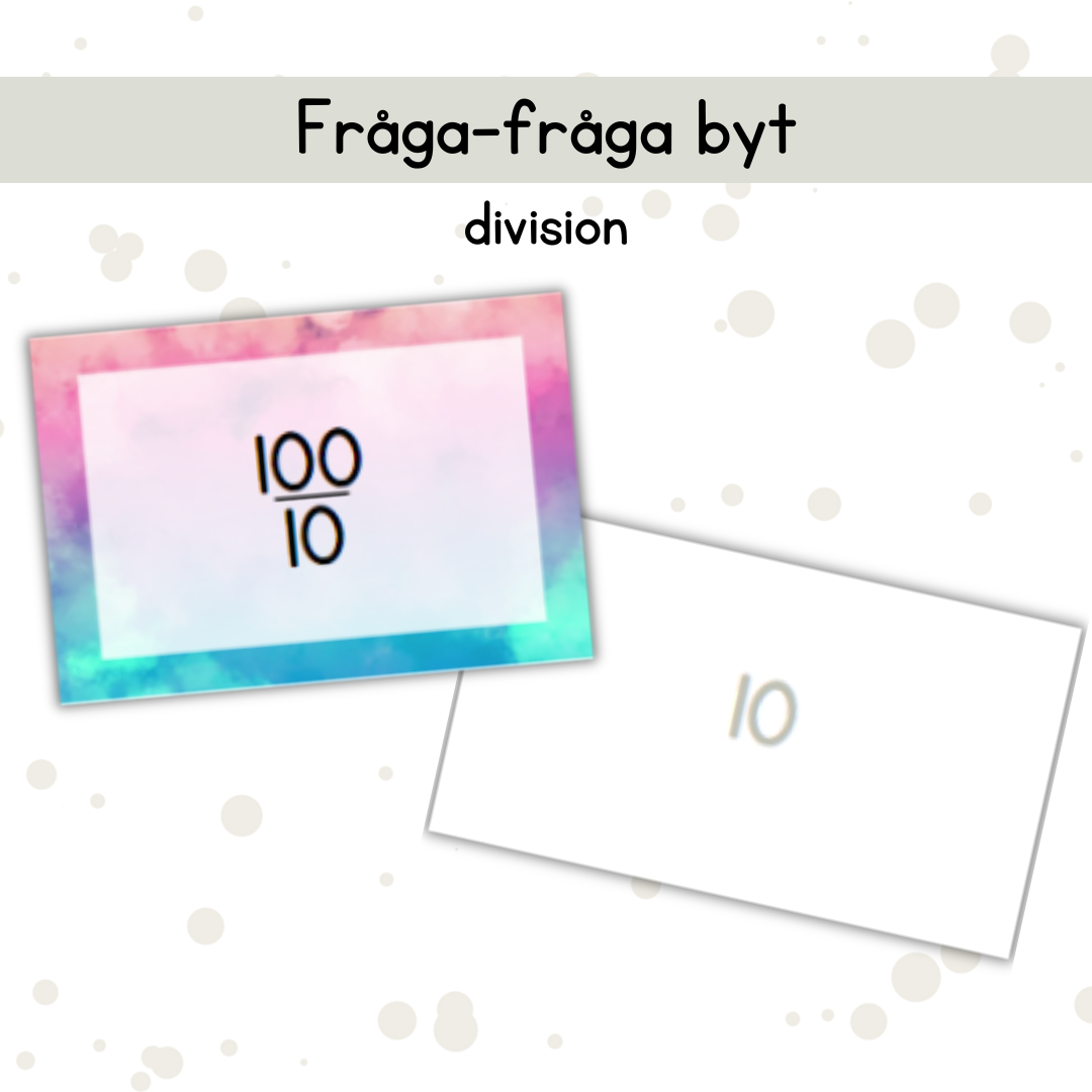 Fråga-fråga-byt division