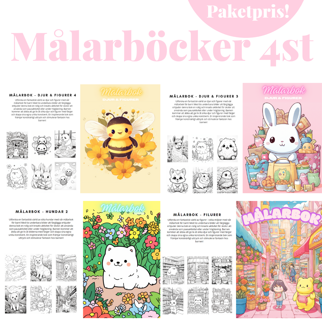 MÅLARBÖCKER (4ST)