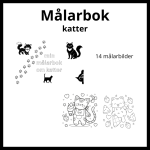 Målarbok – katter - bild 1