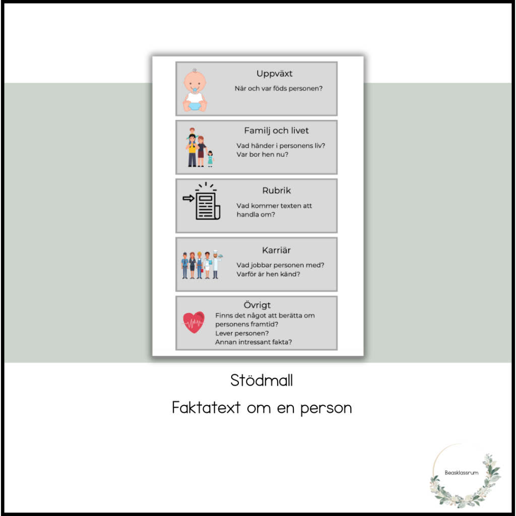 Stödmall – faktatext person