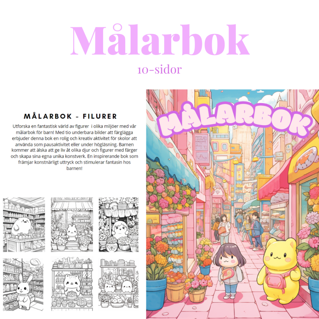 Målarbok – filurer