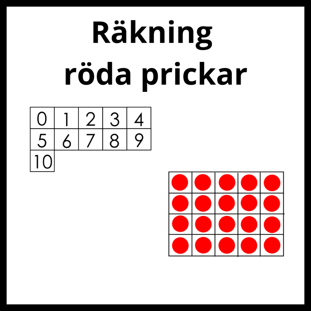 Räkning röda prickar