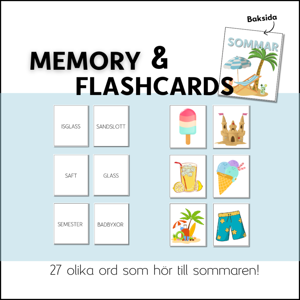 Memory: Vanliga sommarord