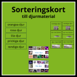 Sorteringskort till sortera djur materialen - bild 1