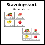 Frukt och bär stavningskort - bild 1