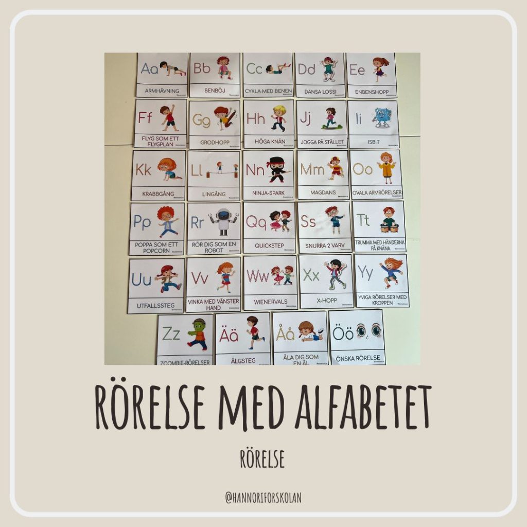 Rörelse med alfabetet