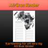Numrerad karta - Afrikas länder