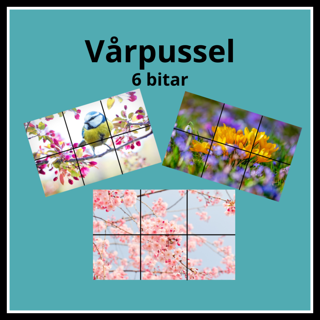 Pussel vår 6 bitar
