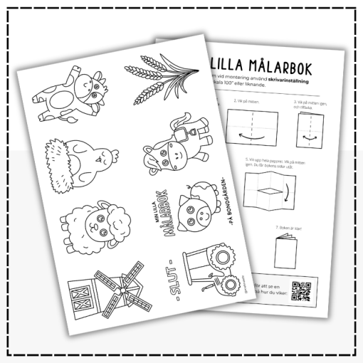 Min lilla målarbok- på bondgården