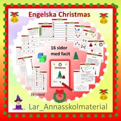 Engelska Christmas arbetshäfte