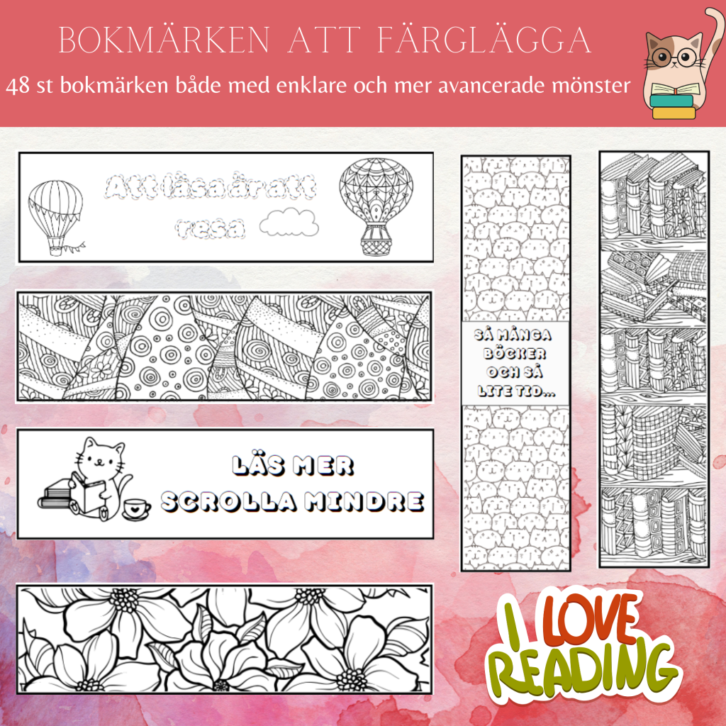 Bokmärken att färglägga