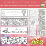 Bokmärken att färglägga - bild 1