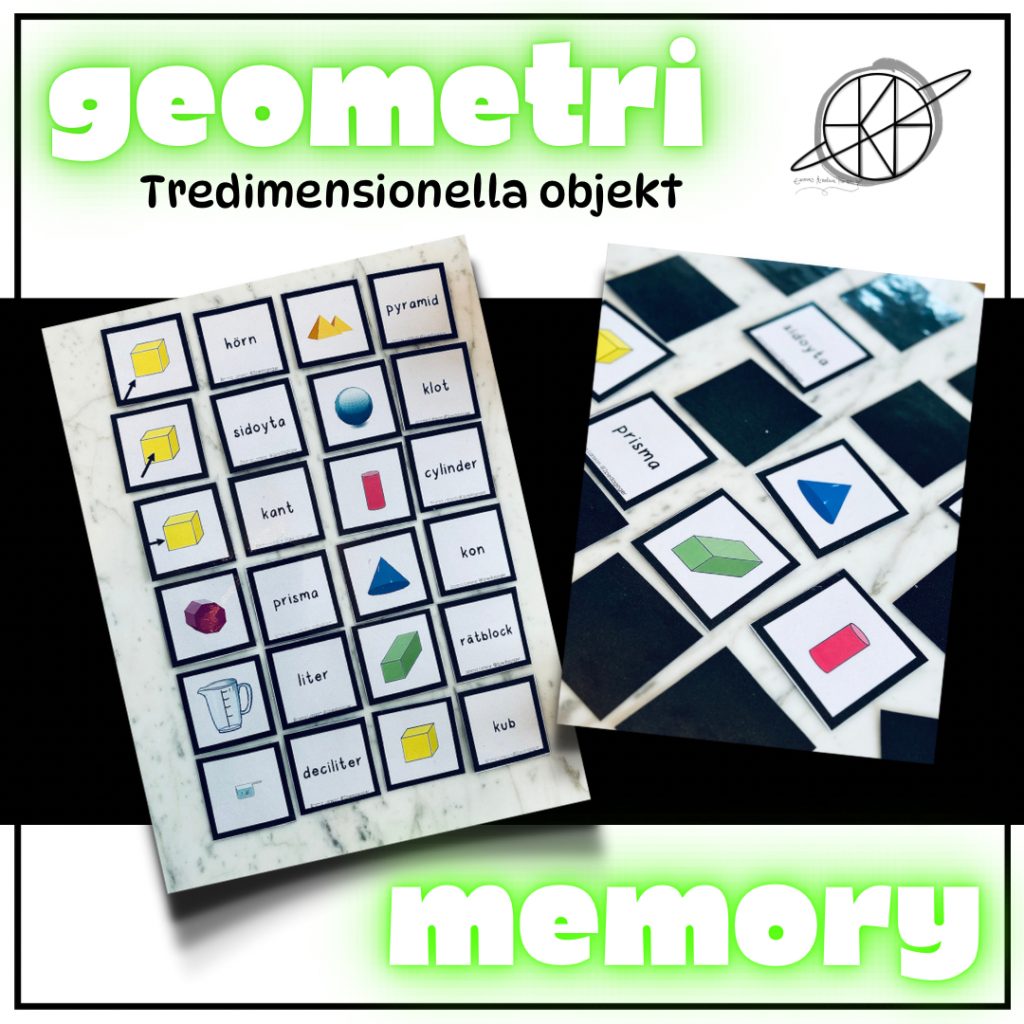 Geometri (tredimensionella objekt ) memory
