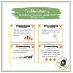 Problemlösning multiplikation (tabeller 2-10). - bild 1