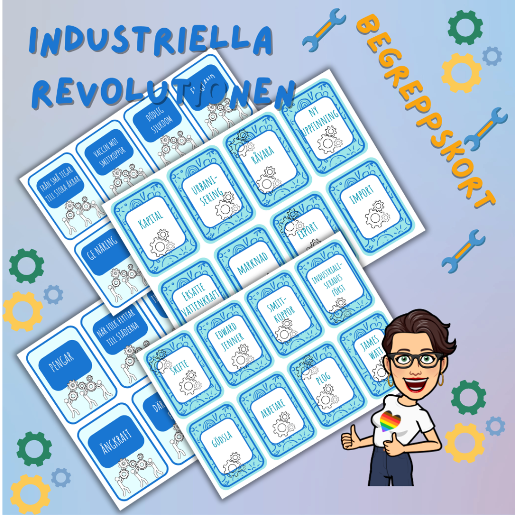 Begreppskort om Industriella revolutionen