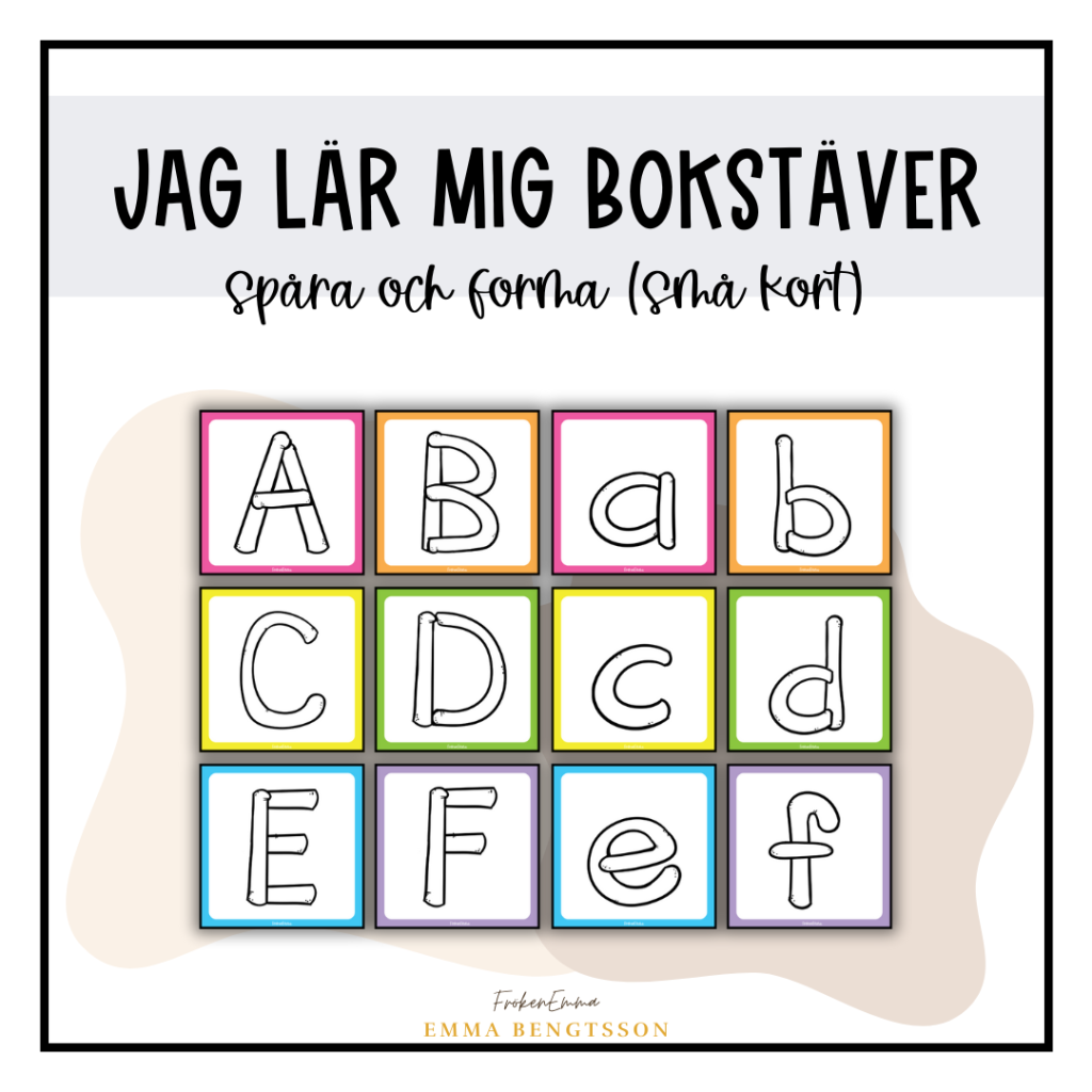 Jag lär mig bokstäver: spåra och forma (alfabetet)