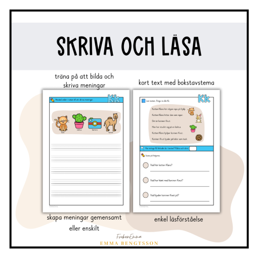 Jag lär mig bokstäver: bokstavsarbete (alfabetet)
