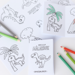 Liten målarbok- Dinosaurier - bild 4