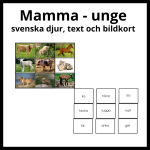 Mamma – unge svenska djur, bild och textkort - bild 1