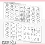 Pyssel- larv som namnskylt - bild 2