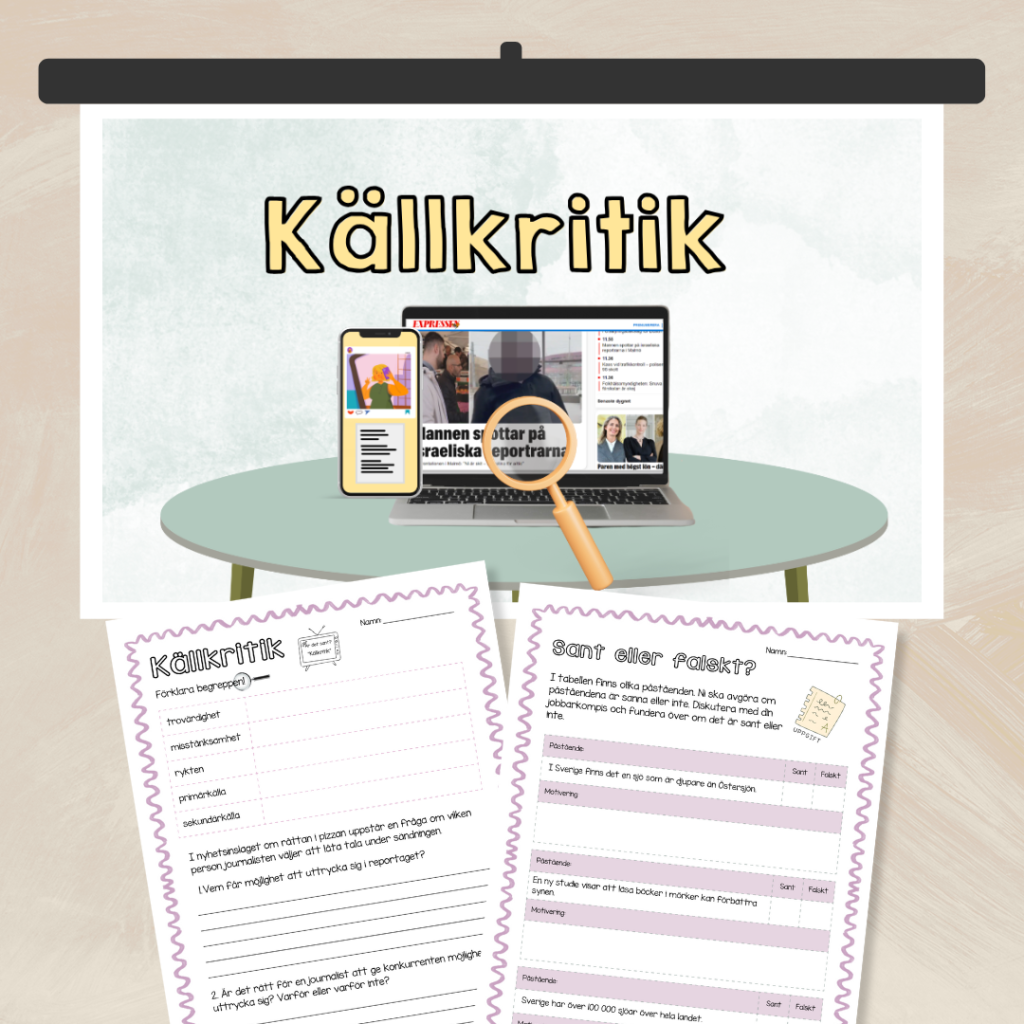 Källkritik planering & uppgifter