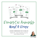 Domestic Animals – Read & Draw - bild 1