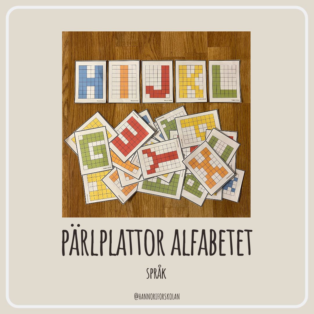 Pärlplattor alfabetet
