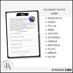 Läsförståelse Rymden | Solsystemet - bild 4