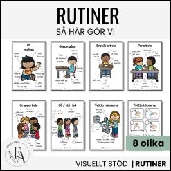 Dagliga rutiner i skolan och förskolan: Bildstöd / Visuellt stöd