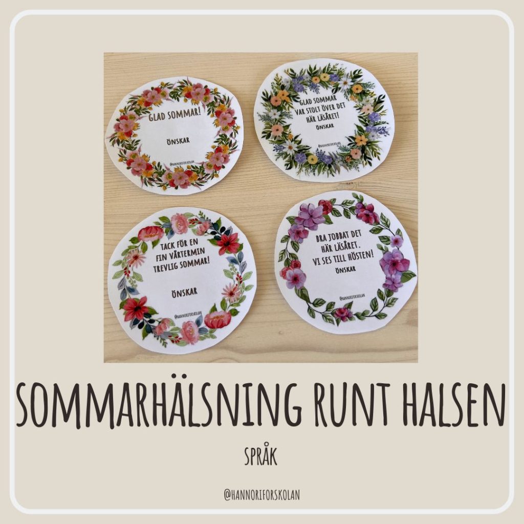 Sommarhälsning runt halsen