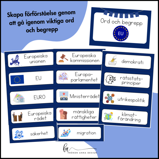 EU - Läsförtåelse i två nivåer + bildstöd
