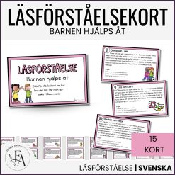 Läskort / Läsförståelsekort: Barnen hjälps åt