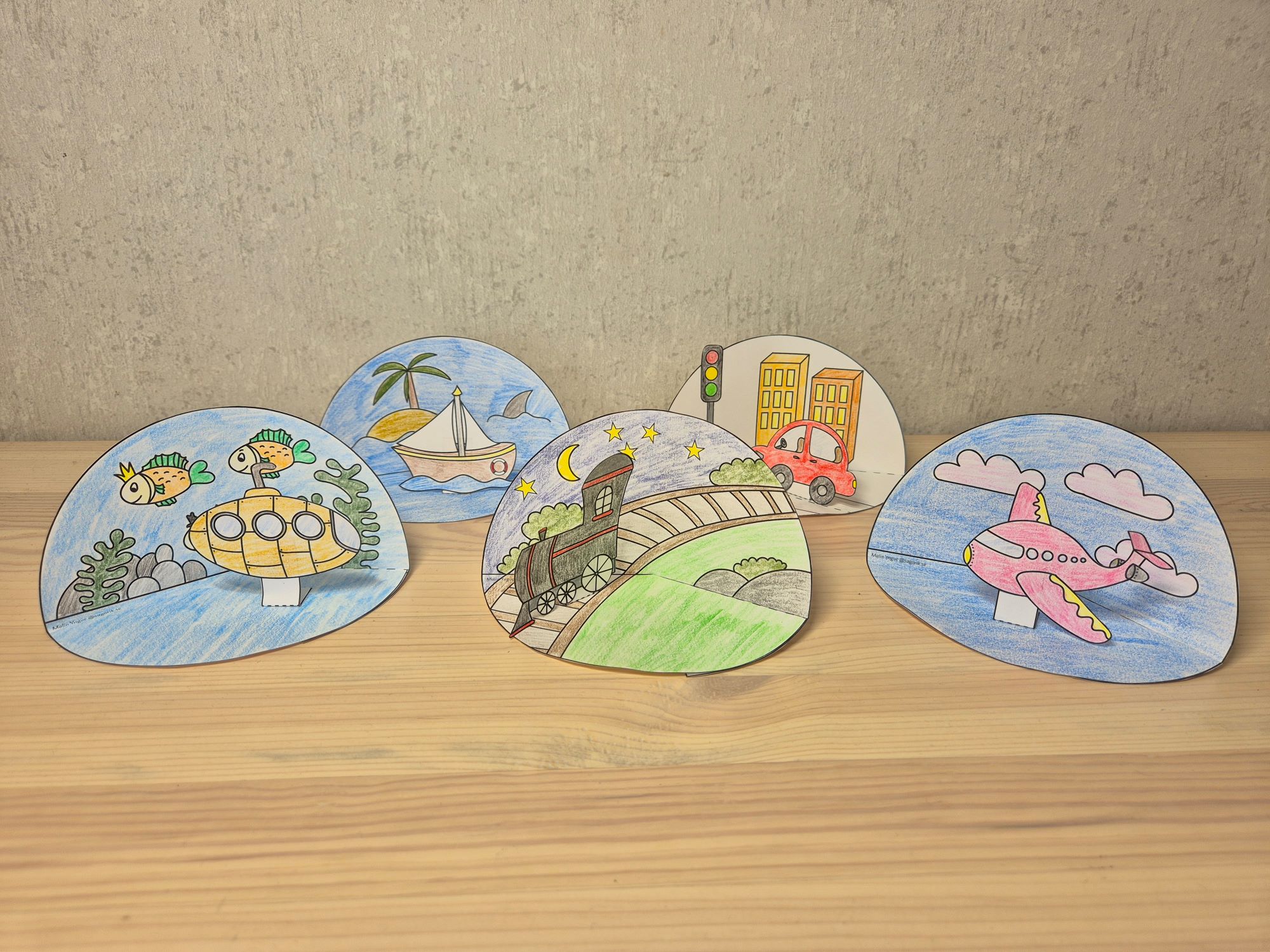 3D-pyssel diorama fordon