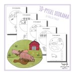 Pysselpaket 3D-pyssel diorama Djur - bild 4