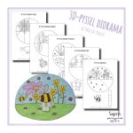 Pysselpaket 3D-pyssel diorama Djur - bild 5