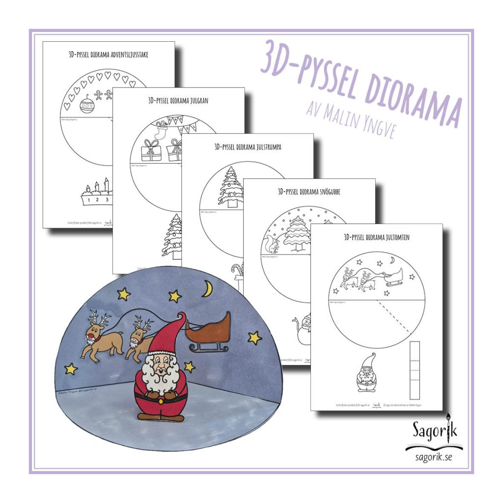 3D-pyssel diorama Jul