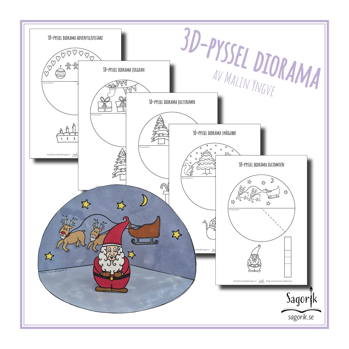 3d-pyssel diorama jul