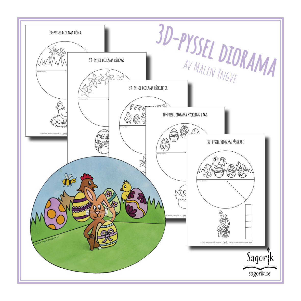 3d-pyssel diorama påsk