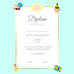 Skolavslutningsdiplom läsår 23/24- 4 olika färger - bild 1