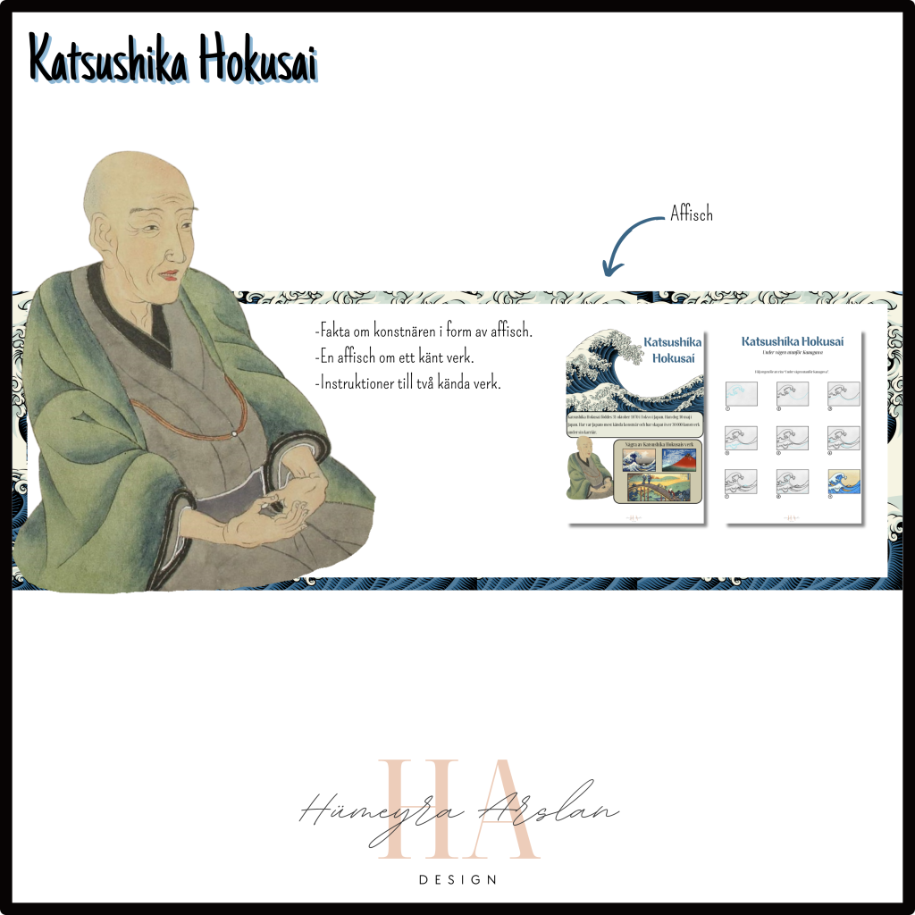 Konstnären Katsushika Hokusai