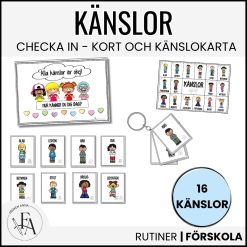 TEMA KÄNSLOR – Känslokort & Känslokarta med TAKK
