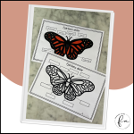 Fjärilens delar: Poster och fyll i själv - bild 2